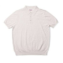 Camisa Polo Listrada Retrô de Algodão