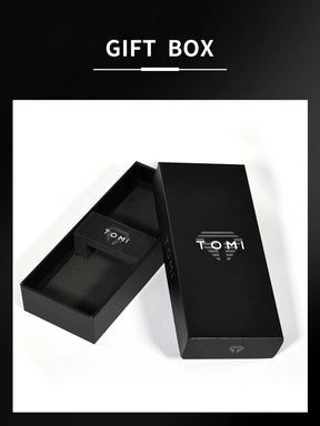 TOMI Fashion Men's Two Pin Half Belt Watch Casual and Minimalist Men's Quartz Watch