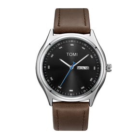 TOMI Minimalist Men's Watch Business Casual Men's And Women's Quartz Watch Fashionable And Versatile Calendar Quartz Watch