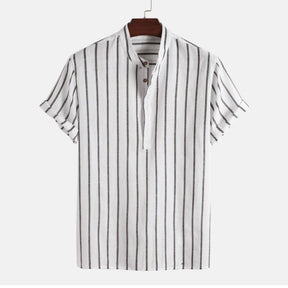 Camisa Maurice em algodão e linho