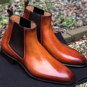 Bota Masculina em Couro - Chelsea