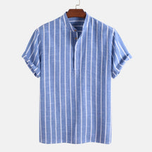 Camisa Maurice em algodão e linho