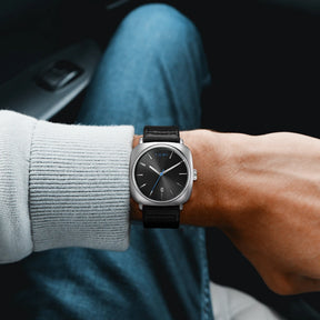 TOMI 2PCS Men Casual Fashion Watch Glasses Gift Set Classic Simple Square Case Men Quartz Watch Watch Clock Gift Set Reloj