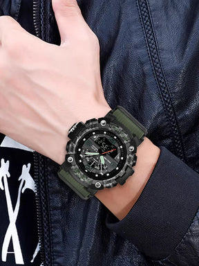 TOMI Men's LED Waterproof Digital Watch Men's Fitness Electronic Watch Multi functional Military Sports Watch Children's Gift