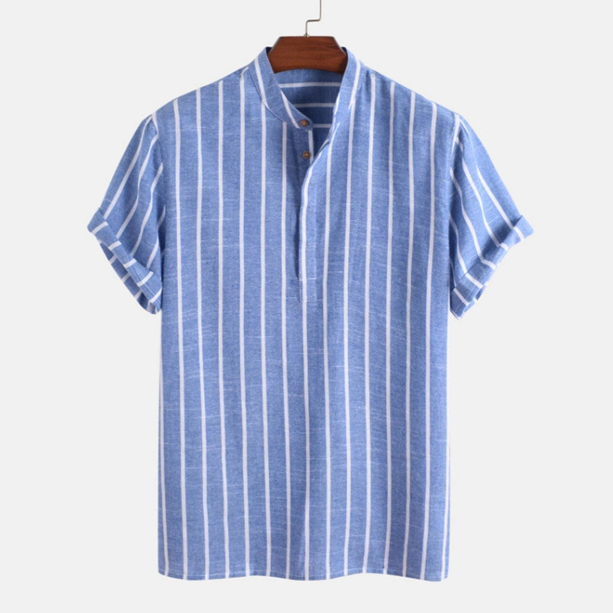 Camisa Maurice em algodão e linho