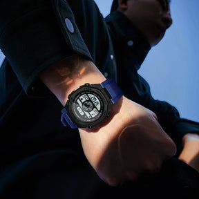 TOMI New Night Light Digital Men Electronic Watch Dual Display Outdoor Waterproof Military Sports Electronic Watch Student Watch
