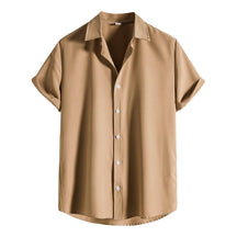 Camisa de manga curta de Verão sólida