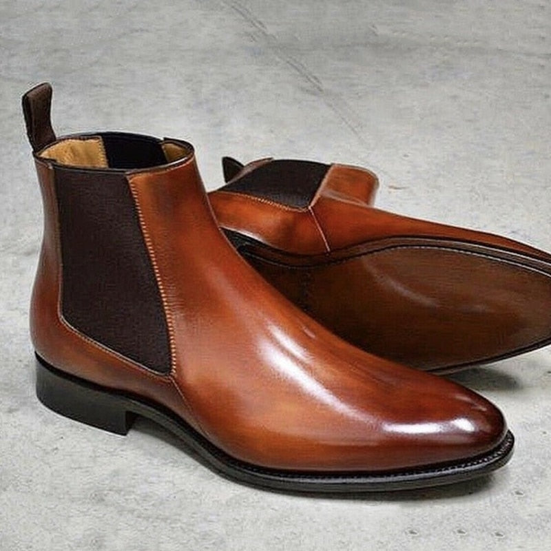 Bota Masculina em Couro - Chelsea