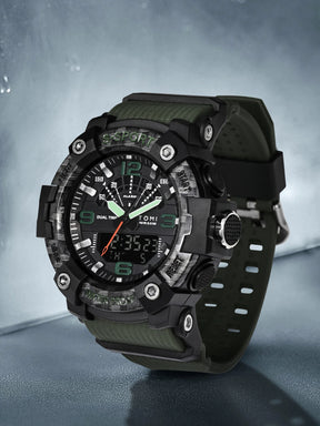 TOMI Men's LED Waterproof Digital Watch Men's Fitness Electronic Watch Multi functional Military Sports Watch Children's Gift