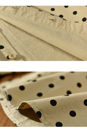 Camisa Antonios de algodão puro com estampado de pontos