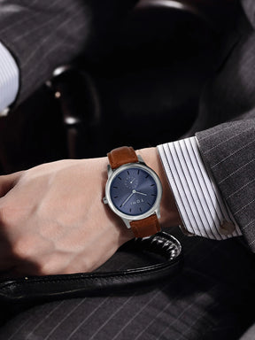 TOMI Fashion Men's Two Pin Half Belt Watch Casual and Minimalist Men's Quartz Watch