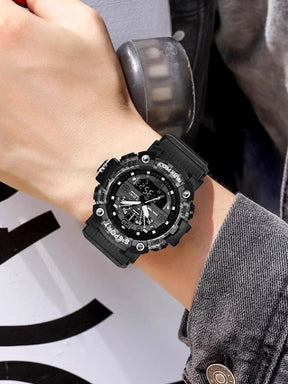 TOMI Men's LED Waterproof Digital Watch Men's Fitness Electronic Watch Multi functional Military Sports Watch Children's Gift