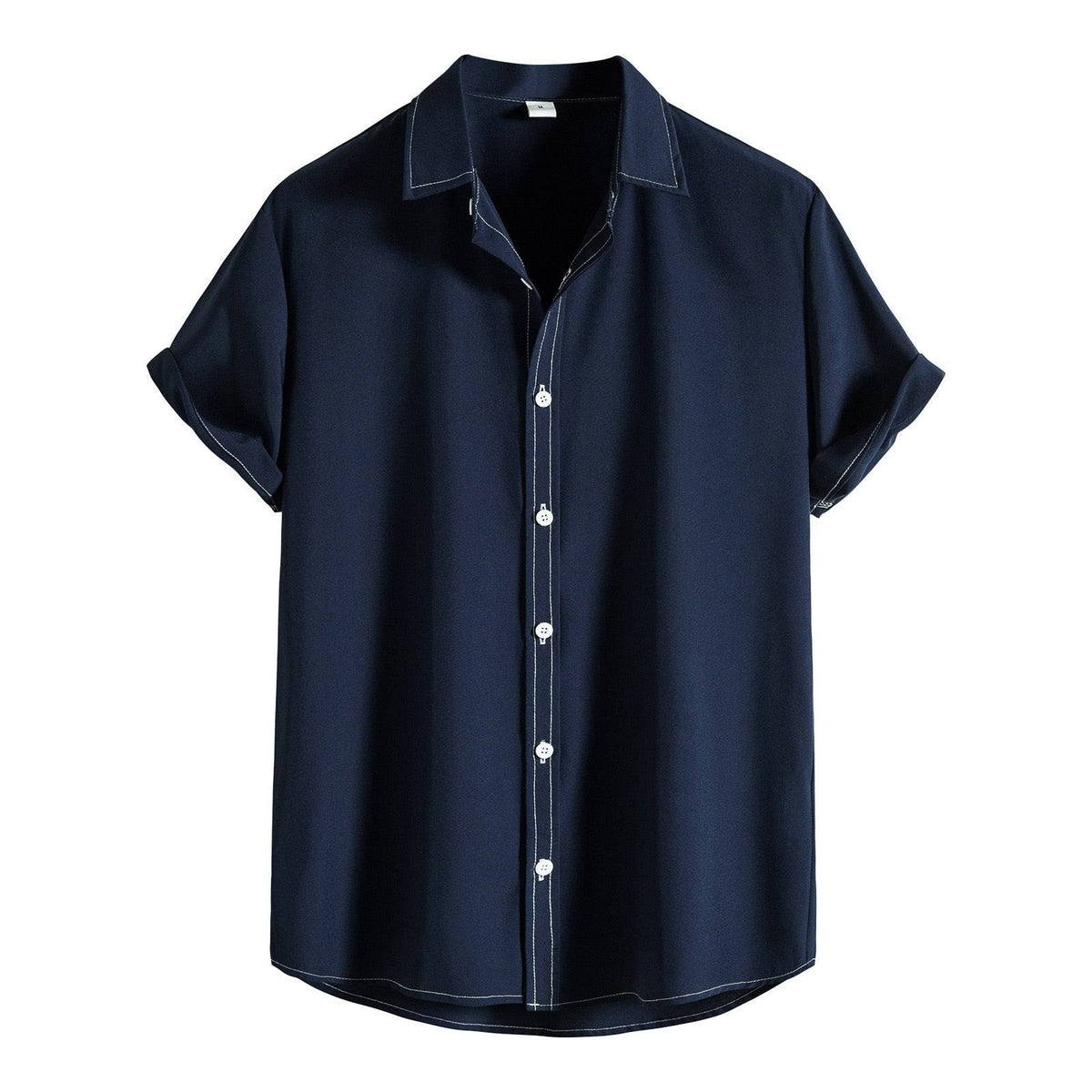 Camisa de manga curta de Verão sólida