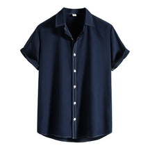 Camisa de manga curta de Verão sólida