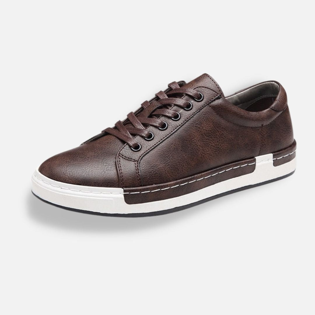 AntoniosVestuário Sapatos de Camurça Castanha Masculina