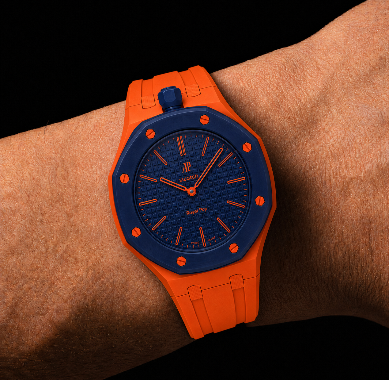 Laranja — Pulseira de borracha — Lépine