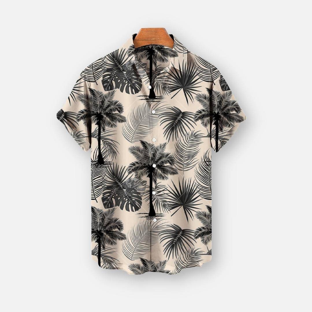 Camisa de Manga Curta de Verão Havaiana