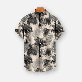 Camisa de Manga Curta de Verão Havaiana