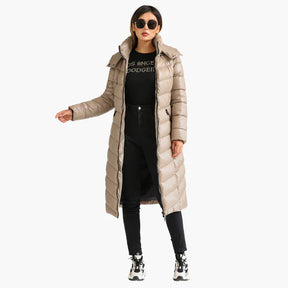Jaqueta Parka Feminina Puffer Bege Elegance - Megalinz