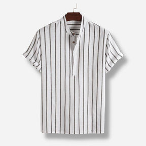 Camisa Maurice em algodão e linho