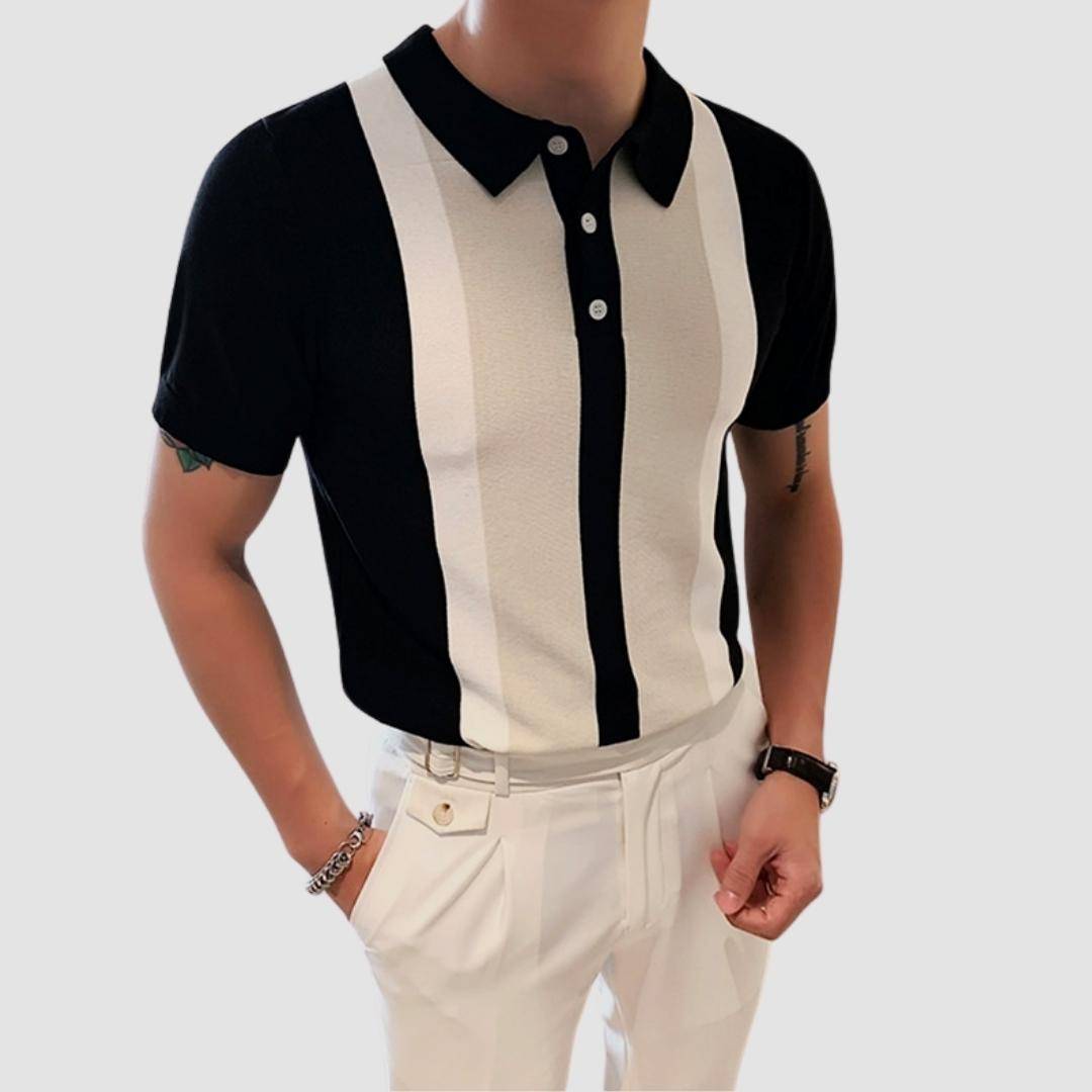 Camisa Polo Listrada de Verão