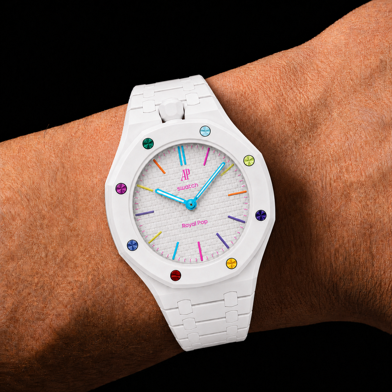 Branco Alpino — Pulseira de metal — Lépine